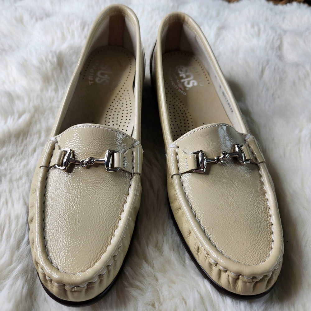 SAS Tripad Comfort Bit Loafers in Bone Beige Women’s Size 6S Made in USA Nurse